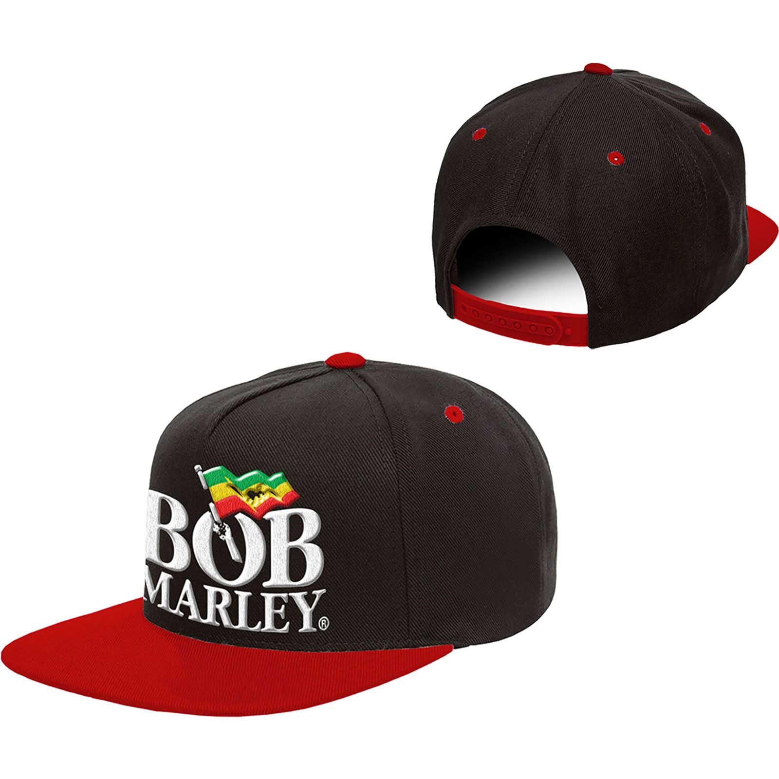 Bob Marley - Distressed Logo / Unisex Snap-Back Cap